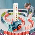 Kids Automatic Laying Domino Train Electric Car Dominoes Clips and Domino Accessories Brick Blocks Kits Games Educational Toys C. 