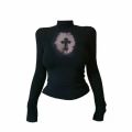 Casual Skirts Punk Net Yarn High-Waisted Irregular Skirt for Women Summer New European and American Gothic Style Versatile.