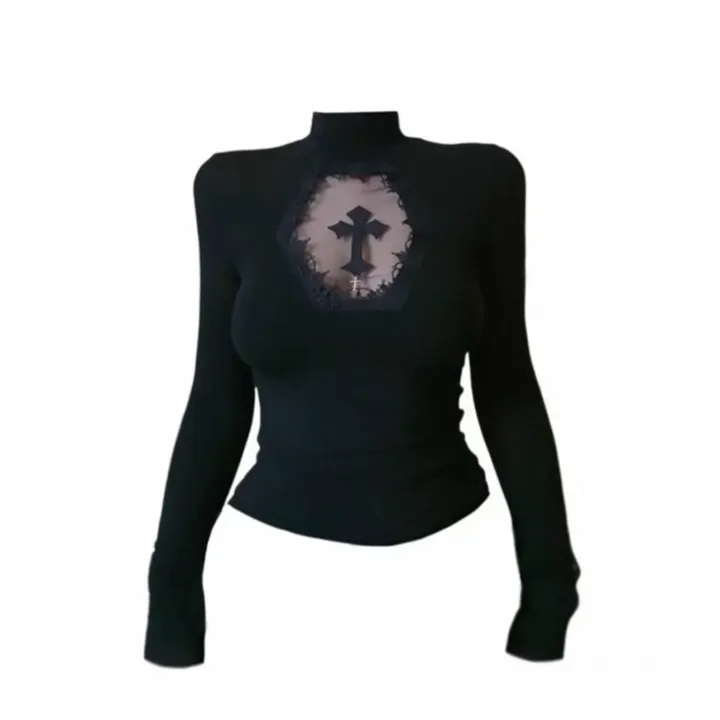 Casual%20Skirts%20Punk%20%20Net%20Yarn%20High-Waisted%20Irregular%20Skirt%20for%20Women%20Summer%20New%20European%20and%20American%20Gothic%20Style%20Versatile%20-%20Image%207