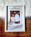 Happy birthday  photo frame customize your photo on glass frame. 