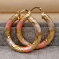 Golden Hoop Earrings Bohemian Style Alloy Earrings Exquisite Women's Daily Casual Earrings.