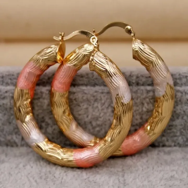 Golden%20Hoop%20Earrings%20Bohemian%20Style%20Alloy%20Earrings%20Exquisite%20%20Women's%20Daily%20Casual%20Earrings%20-%20Image%205