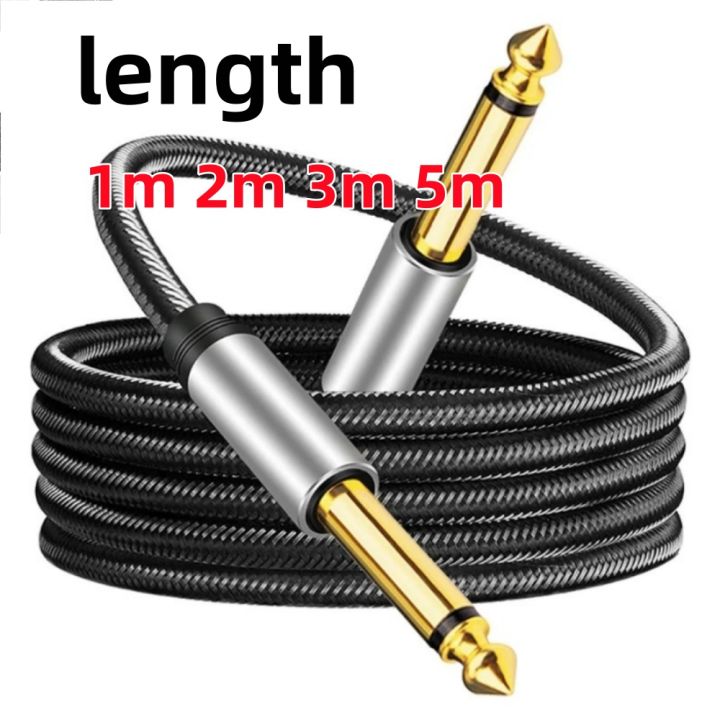 6.35mm Instrument Cable 6.35mm Mono Jack 1/4" TS Cable Unbalanced Guitar Patch Cords/Instrument Cable Male to Male