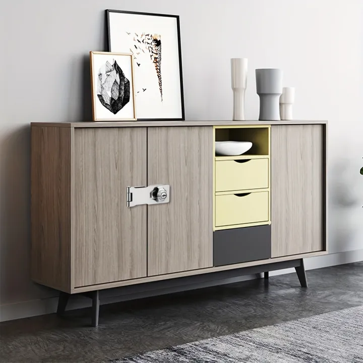 1/2PCS%203"%20Punch-free%20With%20Lock%20Drawer%20Locks%20Letter%20Box%20Locker%20Double%20Door%20Cabinet%20Lock%20Office%20Cabinet%20Security%20Combination%20Lock%20-%20Image%204