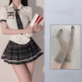 School uniform plaid skirt with Korean tide. 