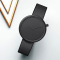 TOMI Women's Minimalist Style Leather Watch Women's Small Disc Scaleless Fashion Watch Minimalist Women's Leisure Quartz Watch. 