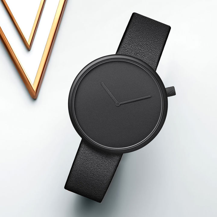 TOMI%20Women's%20Minimalist%20Style%20Leather%20Watch%20Women's%20Small%20Disc%20Scaleless%20Fashion%20Watch%20Minimalist%20Women's%20Leisure%20Quartz%20Watch%20-%20Image%202