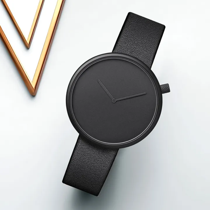 TOMI%20Women's%20Minimalist%20Style%20Leather%20Watch%20Women's%20Small%20Disc%20Scaleless%20Fashion%20Watch%20Minimalist%20Women's%20Leisure%20Quartz%20Watch%20-%20Image%202