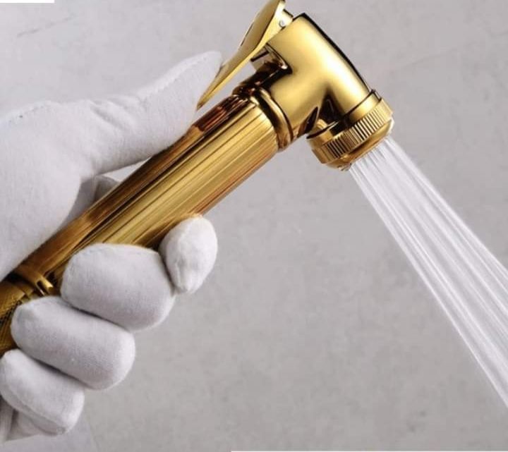 Stainless Steel Muslim Toilet Shower Golden