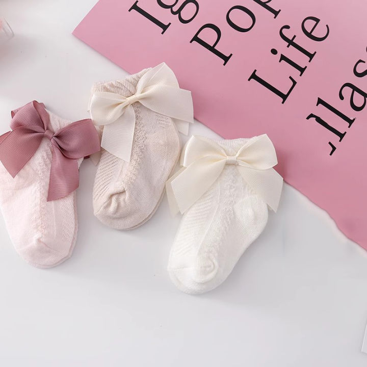 3%20Pairs%20Summer%20Baby%20Mesh%20Socks%20Bowknot%20Soft%20Cotton%20Newborn%20Sock%20Princess%20Infant%20Toddler%20Girls%20Cute%20Breathable%20Socks%20-%20Image%207