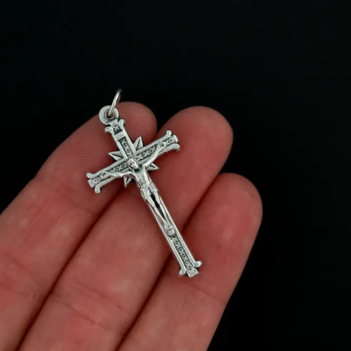 Antique%20silver%20Cross%20Charms%20Cross%20Pendant%20/%20Locket%20-%201%20ps%20-%20Image%202