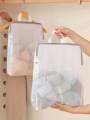 1pc Sock Storage Hanging Bag，Underwear Storage，Artifact Student，Dormitory Bedside Wall Hanging Net Pocket Storage Bag. 