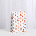 6/12/24pcs Merry Christmas Kraft paper Tote Bags Packaging Child for Candy Snack Storage Pouch Birthday Party Favors.