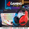 RGB Gaming Keyboard and Mouse and Headphones Combo with FREE Mousepad in Low price ~ Mechanical Feeling Gaming Key Board with 7 light RGB Gaming Mouse ~ Wired Keyboards for Mobile Gaming, Pubg, Laptop, PC, Minecraft, Xbox - 112 Keys - By FunBug. 