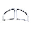 2PCs/Set ABS Chrome Car Rear Back Fog Light Lamp Frame Decoration Sticker Cover Trim for Peugeot 2008 2014-2019 Accessories. 