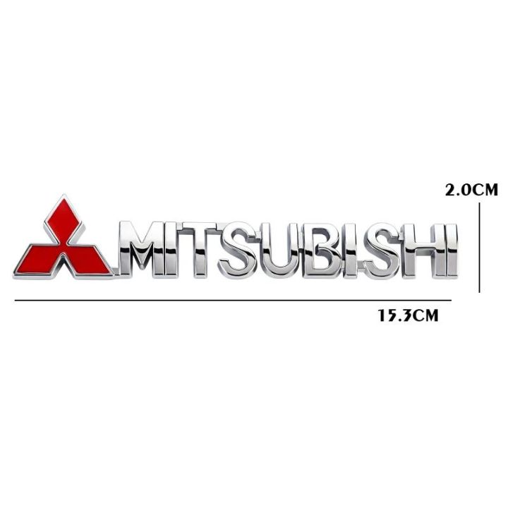 3D%20Metal%20Sticker%20Chrome%20Car%20Body%20Badge%20Trunk%20Emblem%20Car%20Styling%20For%20Mitsubishi%20-%20Image%203