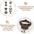 Brooch Pin Republique Francaise Eagle Hanging Charms Lapel Pins Military Hero Medals Retro Shield Geometric Alloy Medal Brooch. 
