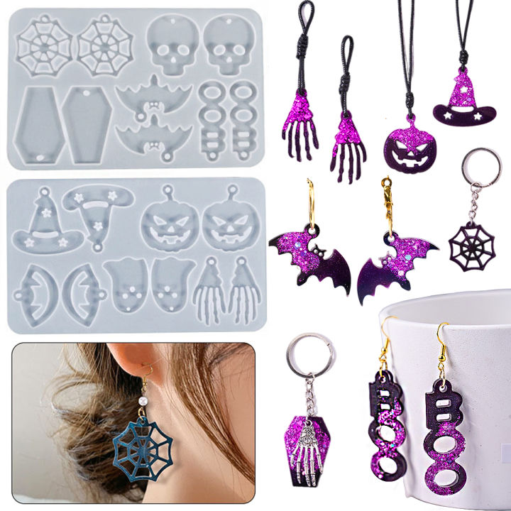 DIY%20Halloween%20Earrings%20Pendants%20Epoxy%20Resin%20Molds%20Skull%20Pumpkin%20Ghost%20Earring%20for%20Silicone%20Mold%20Craft%20Jewelry%20Making%20Accessories%20-%20Image%202