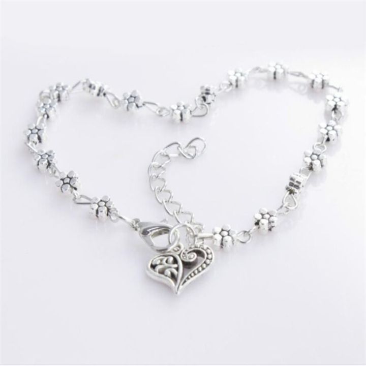 Heart%20&%20Flowers%20Anklet%20Foot%20Chain%20Boho%20Beach%20Beads%20Aolly%20Plum%20Blossom%20Anklets%20for%20Women%20Girl%20-%20Image%206