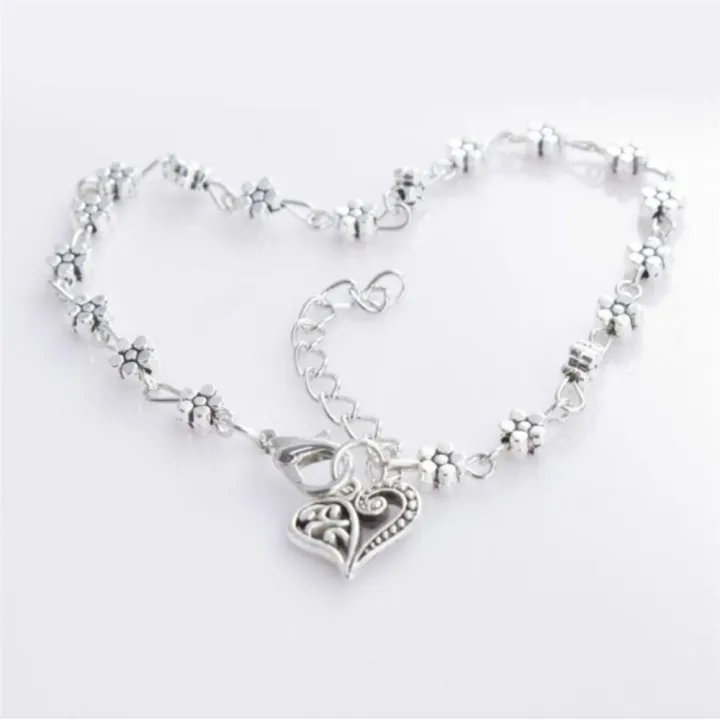 Heart%20&%20Flowers%20Anklet%20Foot%20Chain%20Boho%20Beach%20Beads%20Aolly%20Plum%20Blossom%20Anklets%20for%20Women%20Girl%20-%20Image%206