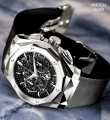 Stylish Men's Watch With Fragrant Belt Black Color Watch. 