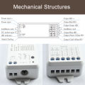 TUYA WiFi 5 In 1 LED Controller KIT RF 2.4G Glass Wall Mounted Touch Panel RGBCCT LED Smart Dimming Control DC 12V 24V Dimmer. 