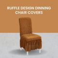 Bubble Chair Covers, Ruffle Design Dinning chair Covers, 1 piece. 