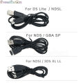 1PC New Game USB Data Charger Charging Power Cable Cord for NDS Lite DSL NDSL For NDSi 3DS New 3DS XL LL NDS GBA SP.