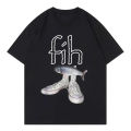 New Style Fih Shoes Graphic T Shirts Funny Misspelled Fish Meme T-shirtsWomen Casual Fashion Short Sleeve T-shirt.