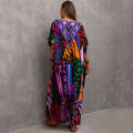Vacation Outfit Plus Swimsuit Kaftan Dresses for Women Plus Size Bathing Suit Cover Up Caftan Maxi Beach Dresses.