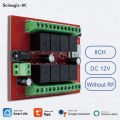 8CH Tuya Wifi Switch Module DC 12V 24V 8 Channels Wireless Relay Module APP Remote Control DIY Smart Home Automation Alexa. 