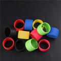1 Pair Cycling Handlebar Tape Fixing Sleeve Ring Anti-skip Waterproof Plugs Protective Cover Bike Road Silicone Hand.