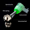 5/10pcs Fishing Bite Alarms Fishing Rod Bells Tip Clip Bells Ring Green ABS Fishing Accessory Outdoor Pole Fish Bites Indicators. 