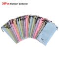 5/10/20Pcs Portable Linen Fabric Pouch For Sunglasses Bag Multi-Functional Eyeglasses Case Optical Glasses Lanyard Cloth Bags. 