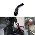 Black Gear Shift Shifter Stick Lever 5" Bend Bent Shift Knob Extender Extension Aluminum For VW T4 T25 1985-2003 SK-1017.