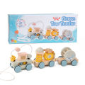 Wooden Stacking Train Toy Wooden Sorting Building Blocks Fine Motor Montessori Early Learning Toy for Toddlers Boys Girls . 