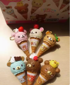 Anime Figure Kawaii Capsule Blind Box Ice Cream Bear Bead Chain Hanging Bag Doll Toy Model Decoration Pendant Birthday .