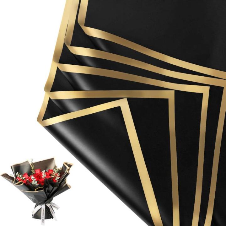 New%2020%20Sheets%20Gilt%20Edge%20Wrapping%20Paper%20Flowers%20%20Wrapping%20Material%20Korean%20Style%20Birthday%20Wedding%20Florist%20DIY%20Wrapping%20Paper%20-%20Image%204