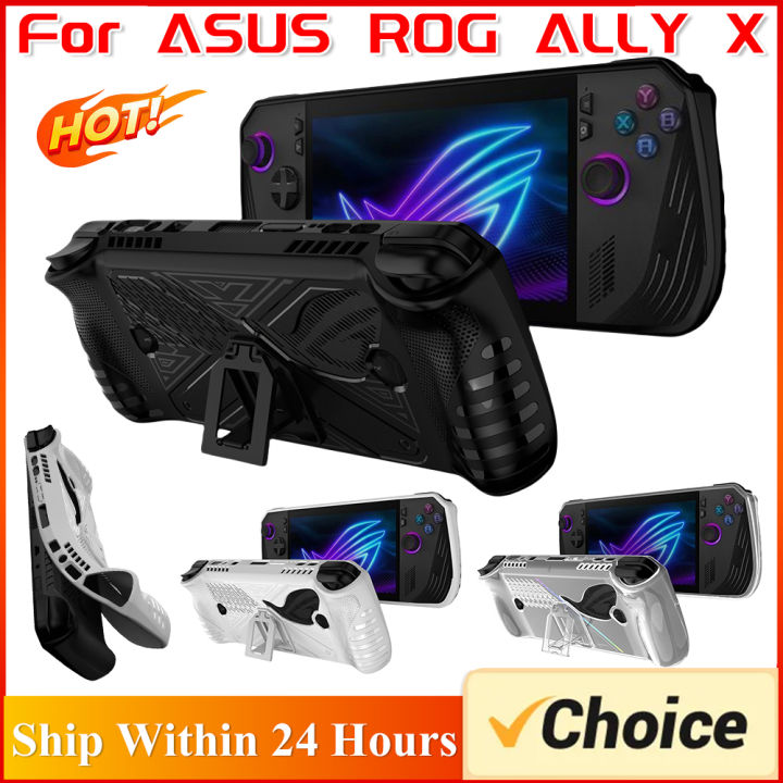For  ROG ALLY X Game Console Protective Cover With Bracket Shockproof Drop-proof Protective Shell For  ROG ALLY X Case