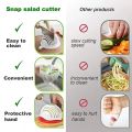 Effortless Kitchen Prep| Vegetable Salad Cutter Bowl for Quick and Easy Slicing. 