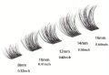 Lash Extension Kit 120 PCs Mix Eyelash Extension Kit Lash Clusters Individual Lashes with Lash Bond and Seal Tweezer for Beginner. 