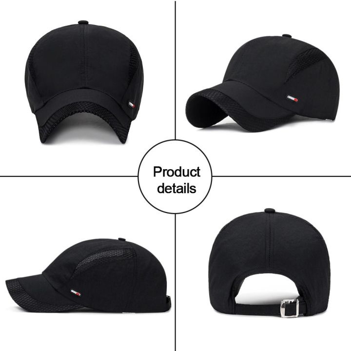 Waterproof%20Cotton%20Quick%20Dry%20Baseball%20Cap%20Snapback%20Hats%20Mesh%20Sun%20Hat%20-%20Image%202