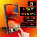 14.1 inch Touch Screen Portable Monitor IPS Second Game Screen Extended Display for Laptop with Bracket For xbox/raspberry Pi.