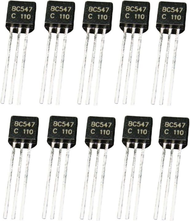 10 Pcs BC547 TO-92 NPN Transistor BC 547