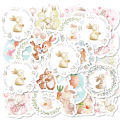 Etori Life 46pcs Cute Cartoon Animals, Forest Lively Rabbits Pattern Student DIY Cups,Scrapbooks,Laptops Decoration Stickers. 