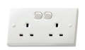 13A Universal Double Power Socket. 