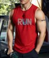 2026 Summer New Trendy Design Printed Sleeveless T-shirt Men's Fitness Training Basketball Tank Top Loose Quick Drying Top. 