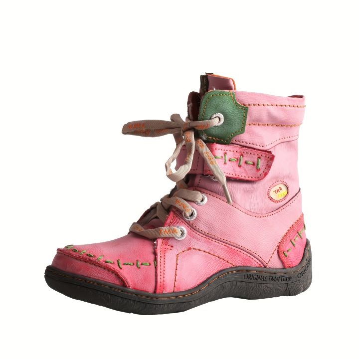 Women's Comfortable Winter Short Boots - Insulated Lining, Comfortable Strapped Hiking Boots