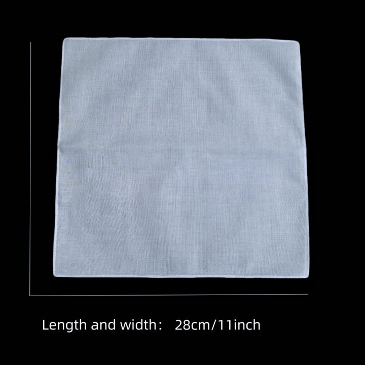 10pcs%20100%25%20Cotton%20White%20Handkerchiefs%20Square%20Super%20Soft%20Washable%20Hanky%20Chest%20Towel%20Pocket%20Square%20Hanky%20DIY%20Accessories%2028x28cm%20-%20Image%203