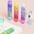 Mohamm 1 Pc Correction Tape PET 5mm*4m/5mm*3m Dispensing Rainbow Gradient Color Double Heads Creative Stationery School Supplies. 